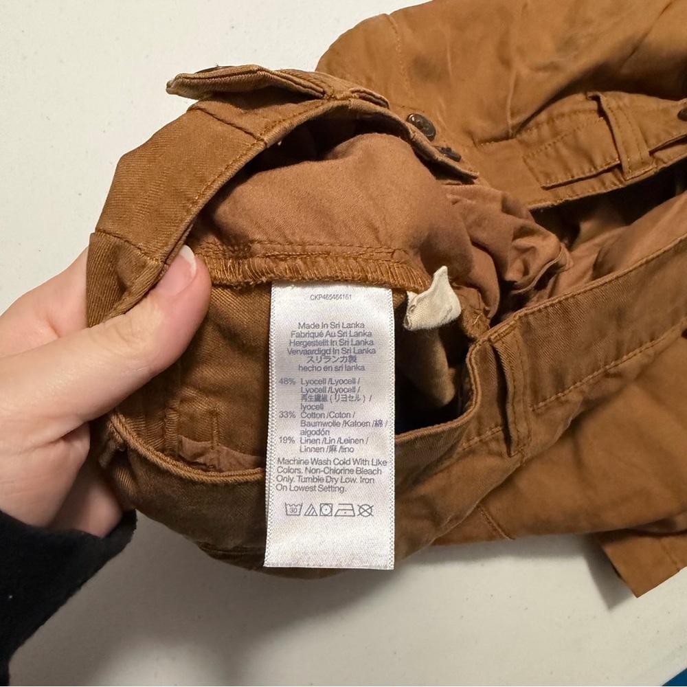 Madewell Wide-Leg Pants in Camel Brown - Picture 5 of 14